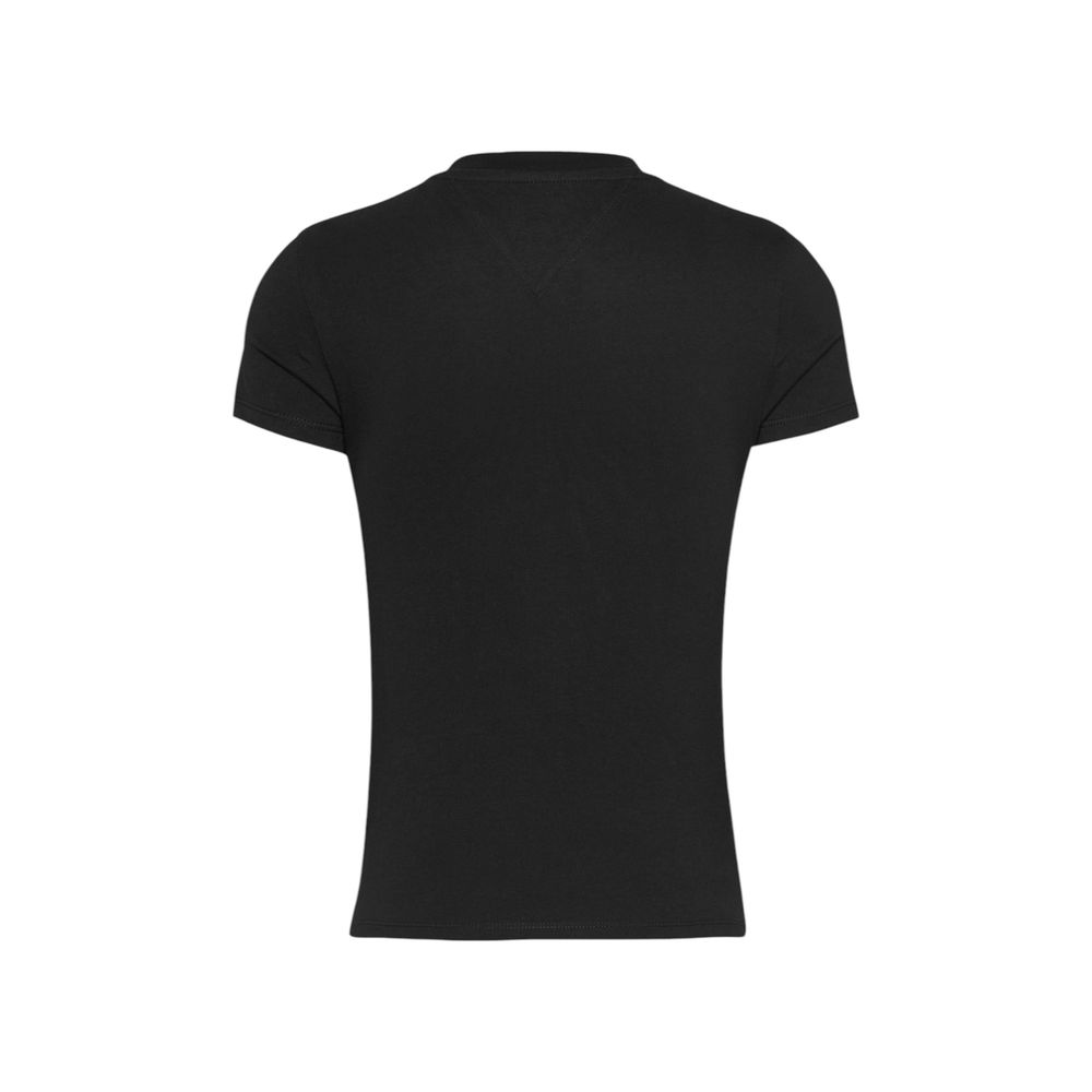 Tommy Hilfiger Jeans Black Cotton T-Shirt