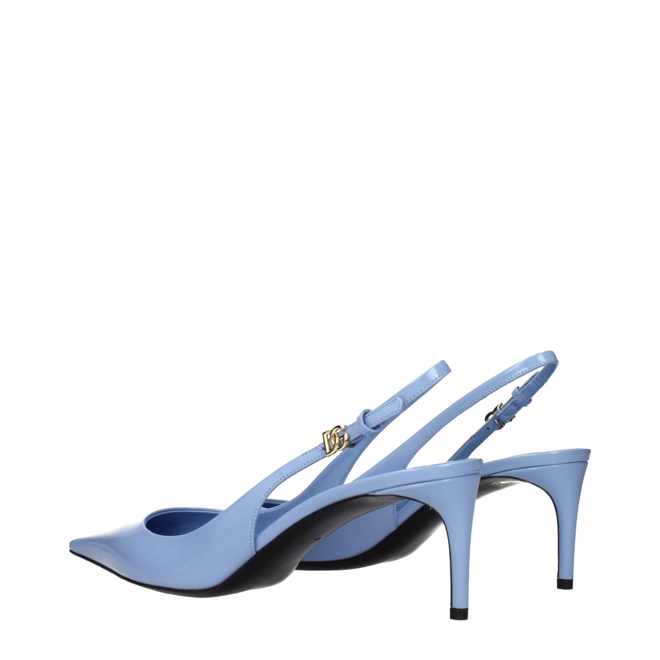 Dolce & Gabbana Light Blue Leather Pumps