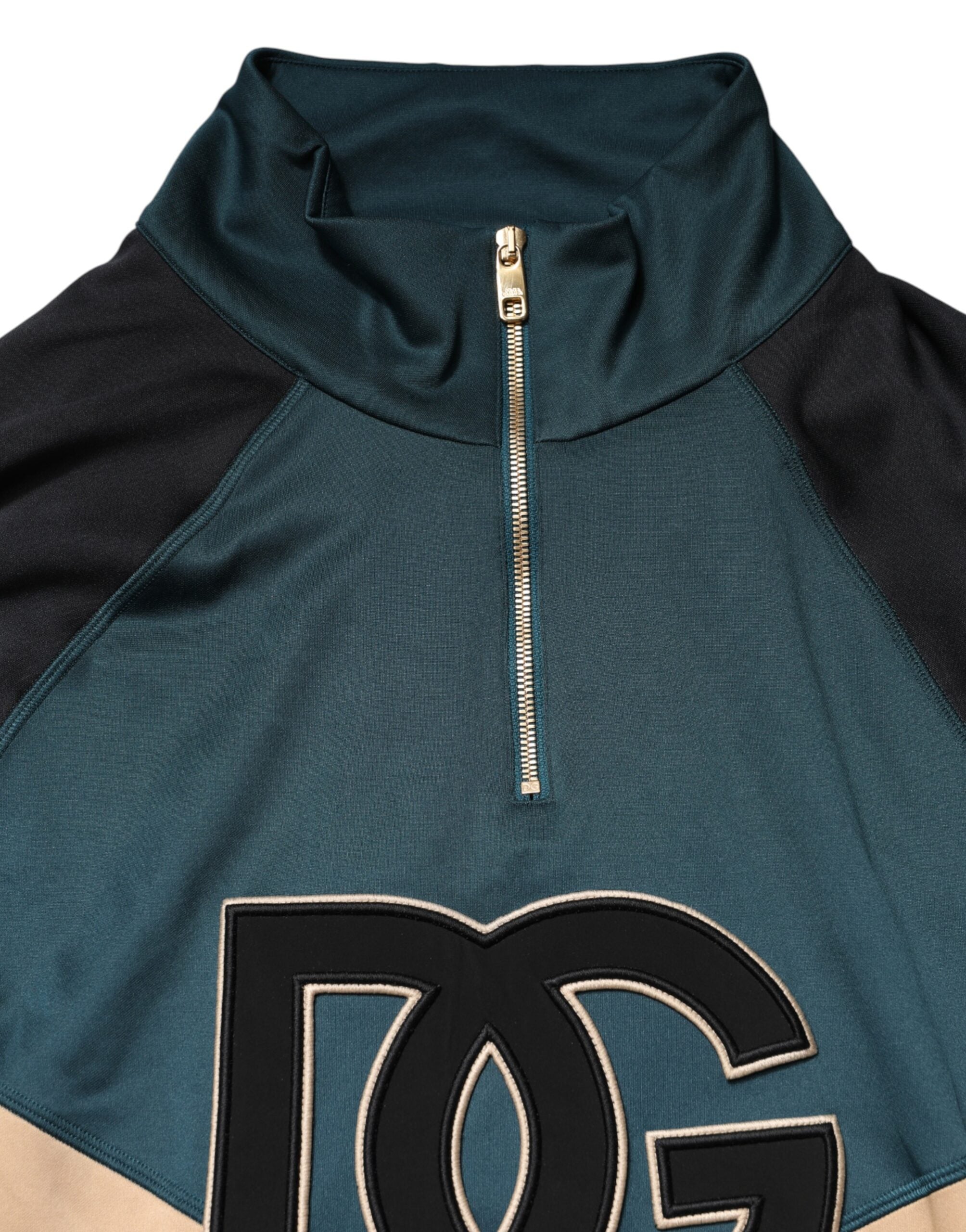 Dolce & Gabbana DG Mock Neck Sweatshirt Sweater  Multicolor