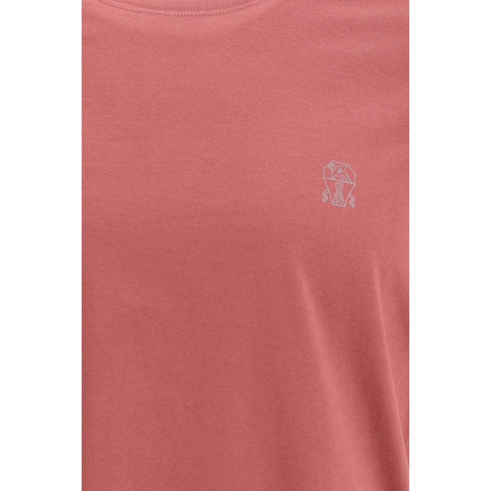 Brunello Cucinelli Multicolor Cotton Long Sleeve T-Shirt
