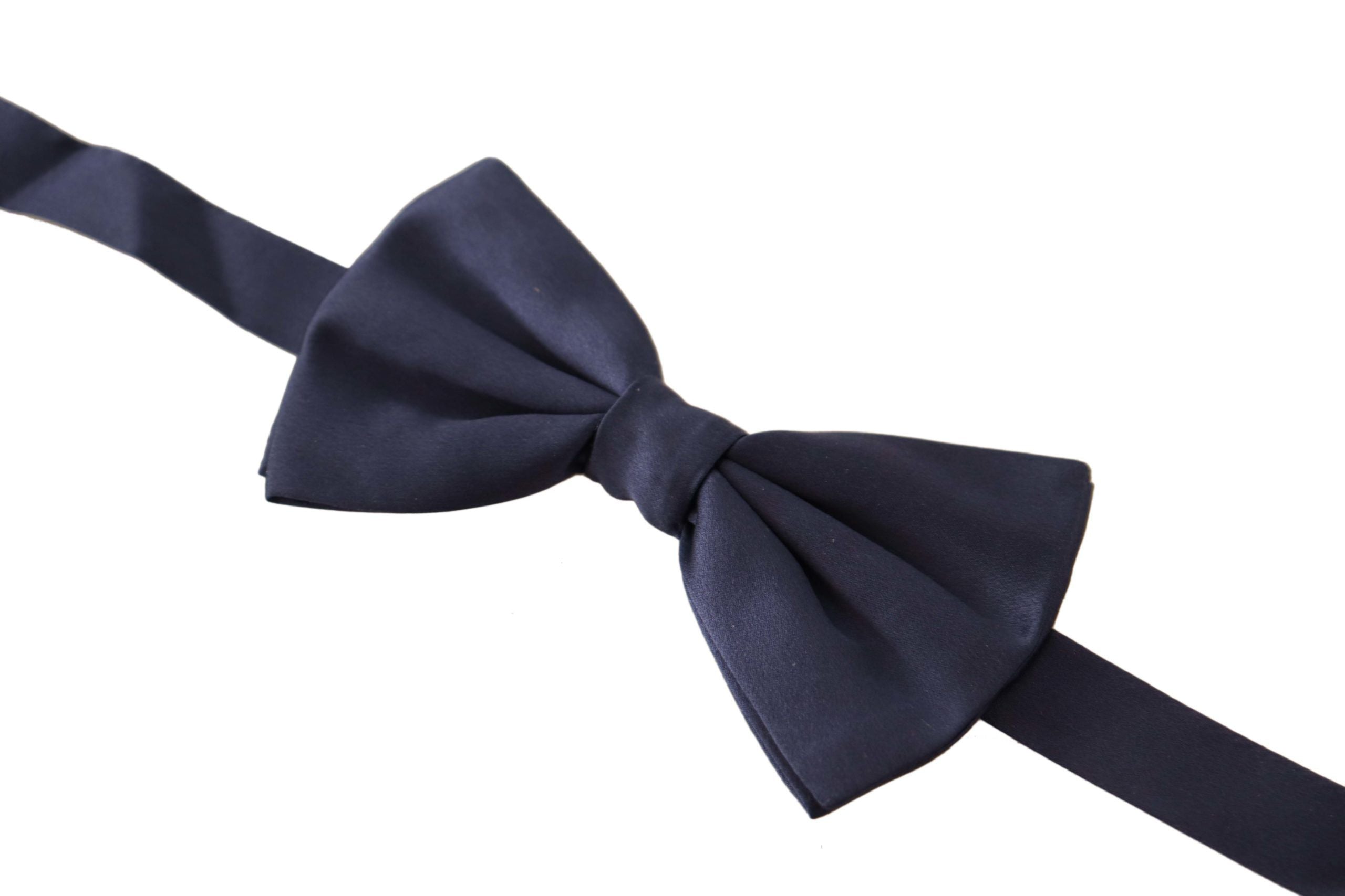 Dolce & Gabbana Elegant Sapphire Silk Bow Tie